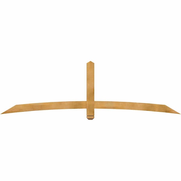 Ekena Millwork Bellingham Rough Sawn Timber Gable Bracket, Western Red Cedar, 96"W x 28"H x 2"D x 4"F, 7/12 Pitch GBW096X28X0204BEL00RWR - main